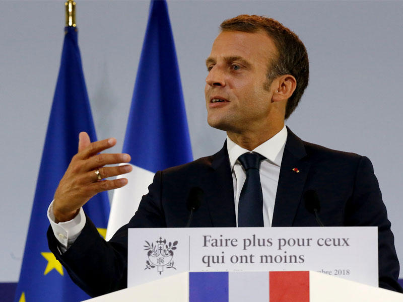 الرئيس إيمانويل ماكرون