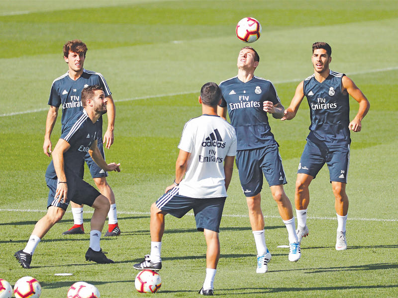 جانب من تدريبات ريال مدريد