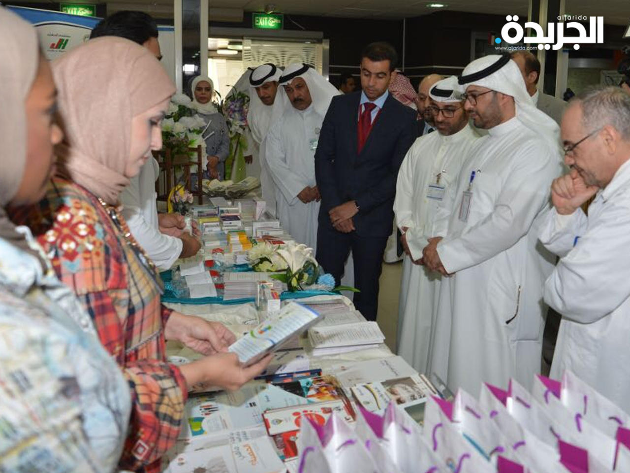 مدير مستشفى الجهراء الدكتور علي المطيري خلال احتفال مستشفى الجهراء باليوم العالمي لسلامة المرضى