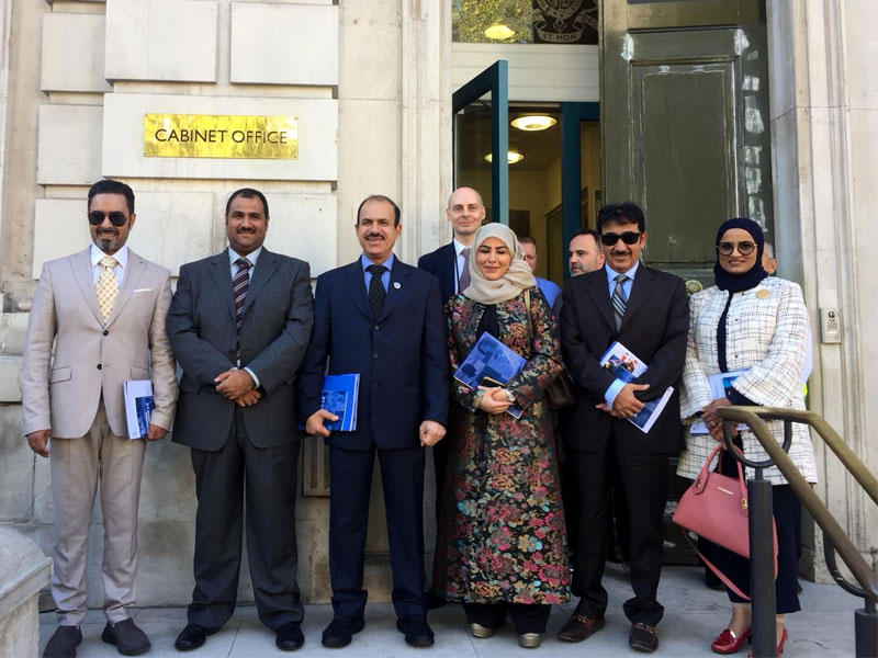 الوفد الإعلامي الكويتي خلال الزيارة