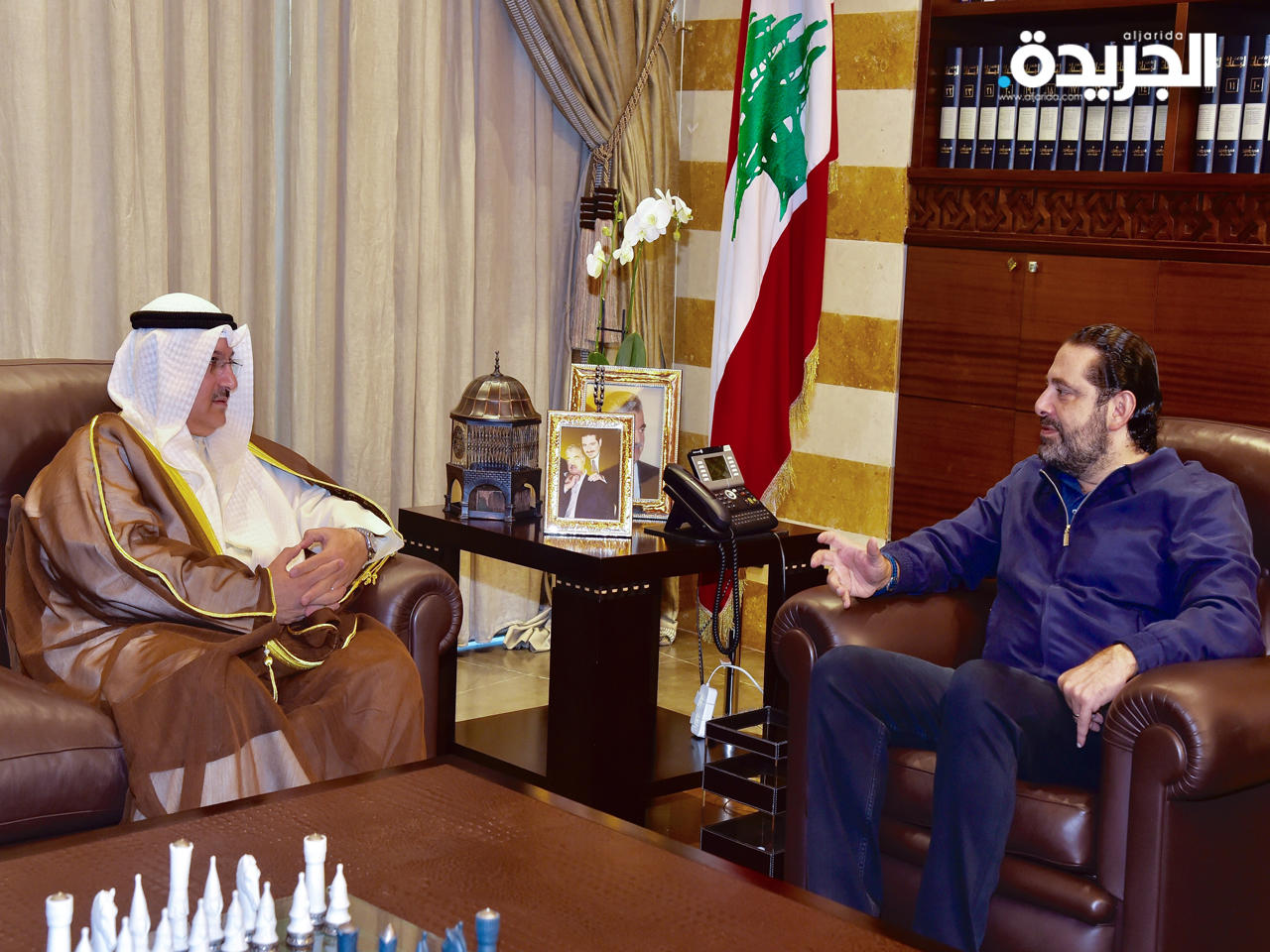 السفير القناعي مع سعد الحريري