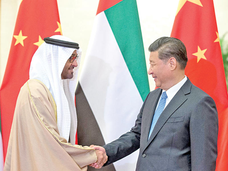 الرئيس الصيني وولي عهد أبوظبيn