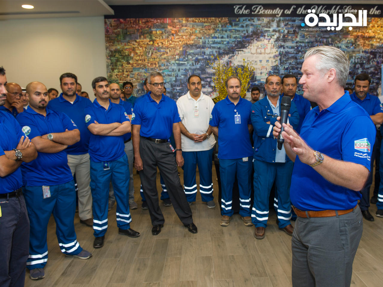  رئيس المجموعة للعمليات آرند توماس خلال الاحتفال 