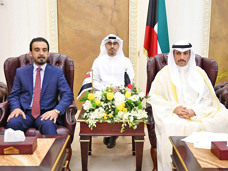 الغانم مجتمعاً مع الحلبوسي