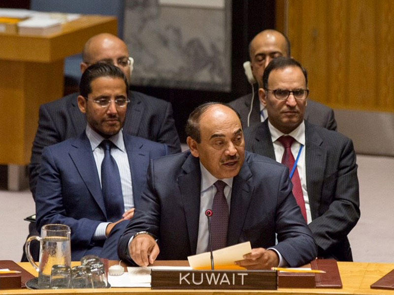 الخالد مترئساً وفد الكويت في جلسة مجلس الأمن لمناقشة منع انتشار الأسلحة النووية