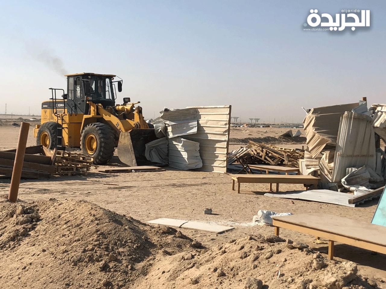 جانب من عمليات الإزالة