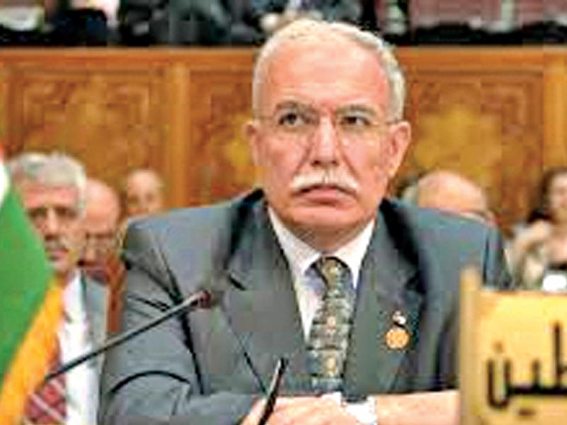 وزير الخارجية الفلسطينية رياض المالكي