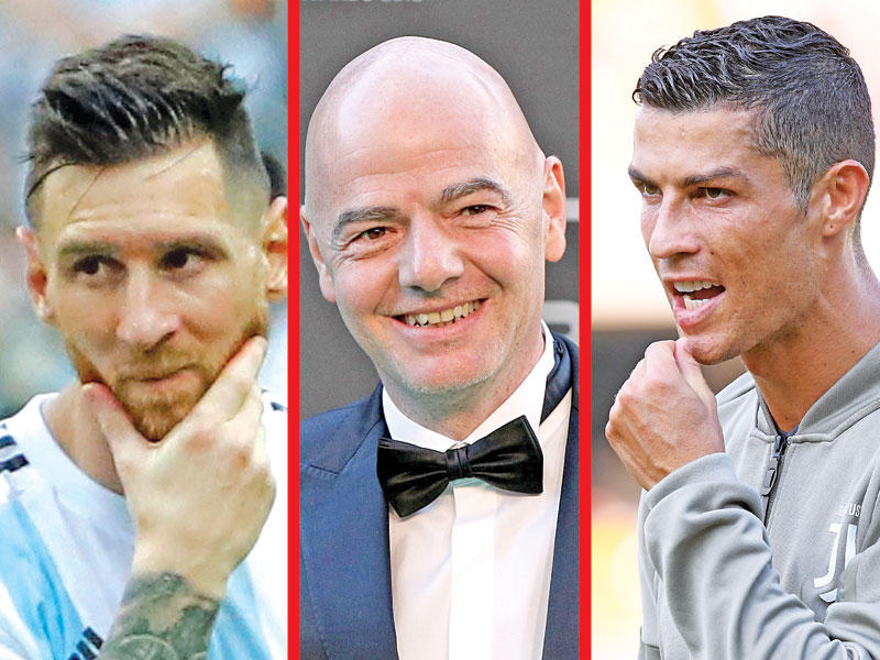 رونالدو - إنفانتينو - ميسي