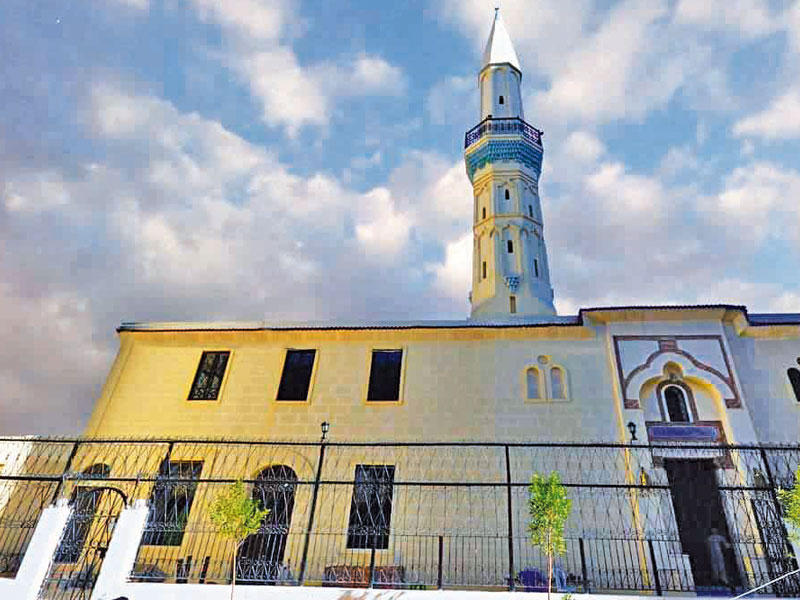 المسجد بعد الترميم