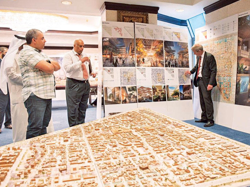 صورة أرشيفية لإعلان مخطط جنوب مدينة صباح الأحمد