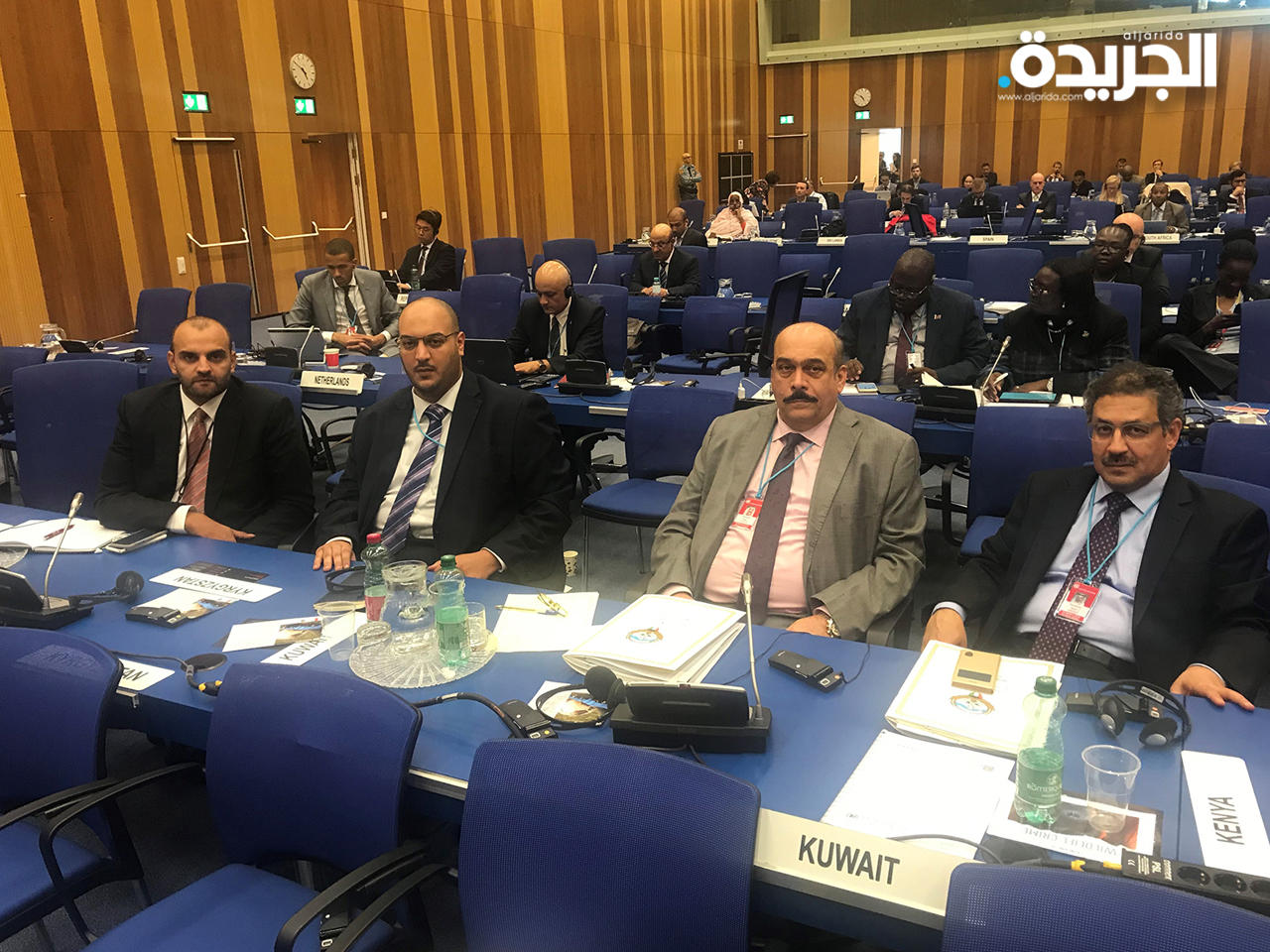  جانب من الوفد الكويتي المشارك في مؤتمر الدول الأطراف باتفاقية الأمم المتحدة لمكافحة الجريمة المنظمة عبر الوطنية 
