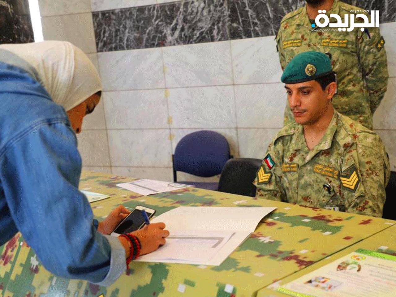 جانب من عملية التسجيل