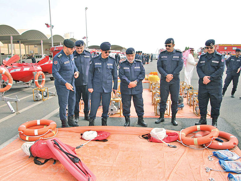 المكراد متفقداً تجهيزات «الإطفاء» للأمطار