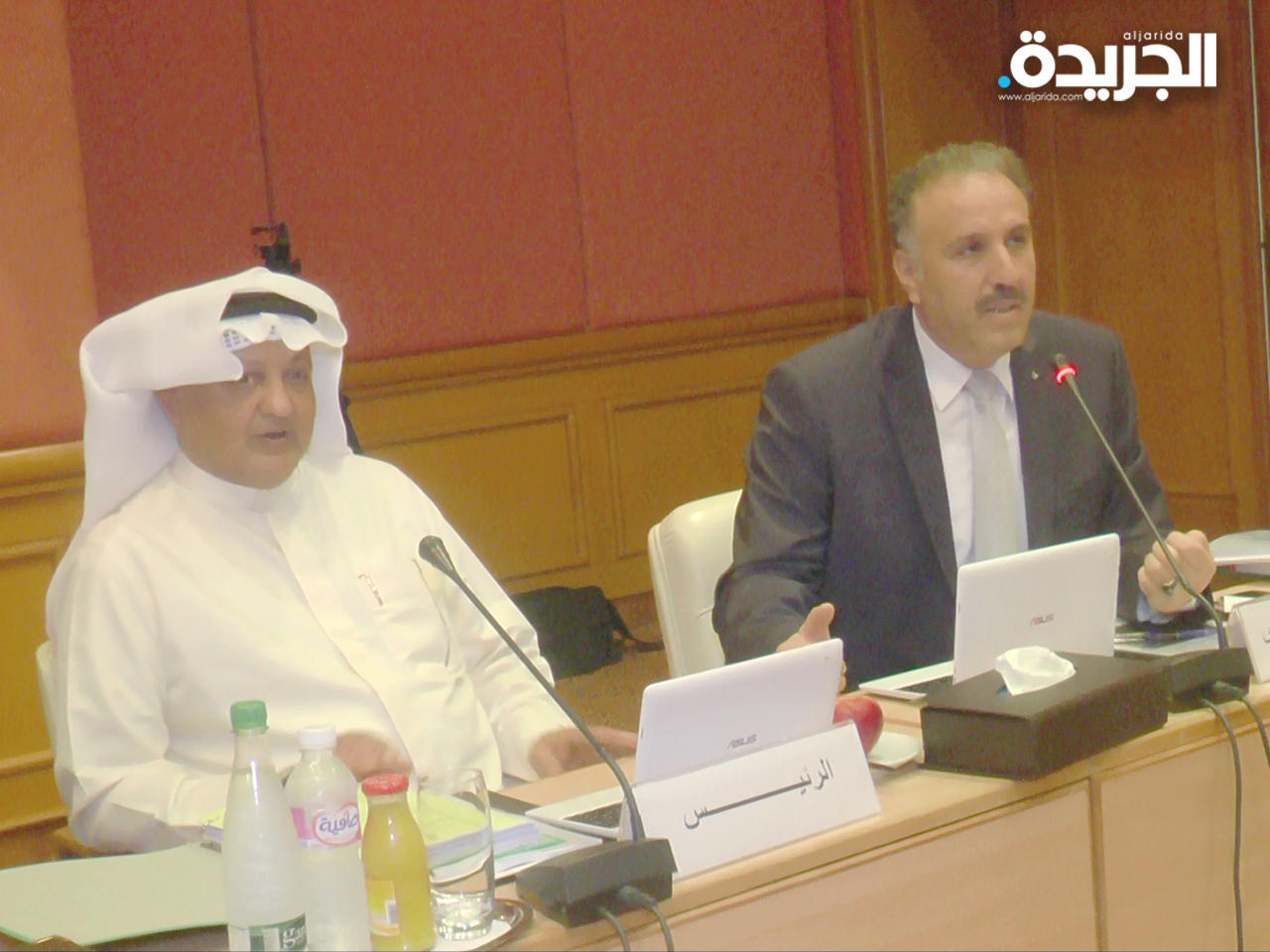 المشرف العام على الاعلام الرسمي الفلسطيني ونائب رئيس اتحاد إذاعات الدول العربية احمد عساف خلال اجتماعات اتحاد إذاعات الدول العربية