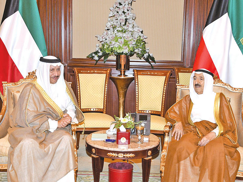 الأمير مستقبلاً المبارك أمس