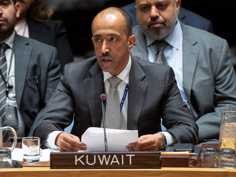 القائم بالأعمال بالإنابة لوفد الكويت الدائم لدى الأمم المتحدة المستشار بدر المنيخ