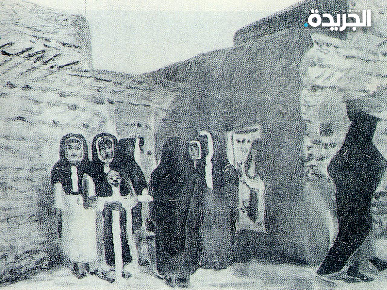 لعبة أم الغيث كما رسمها الفنان ايوب حسين الايوب