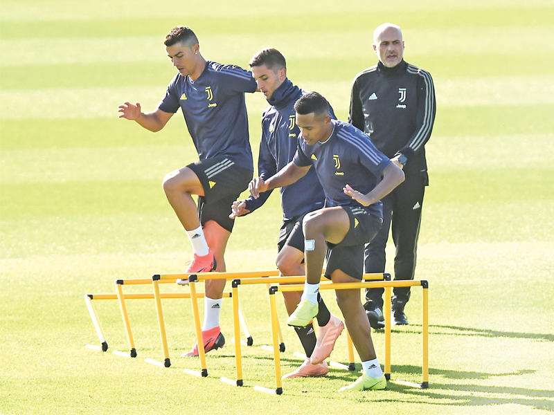 جانب من تدريبات يوفنتوس
