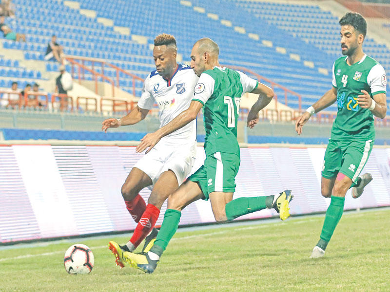 جانب من مباراة العربي والتضامن