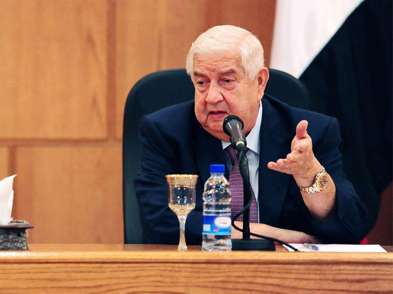  وزير الخارجية السوري وليد المعلم