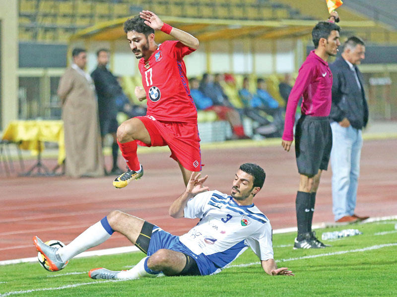 الكويت والجهراء في إحدى منافسات الموسم الماضي