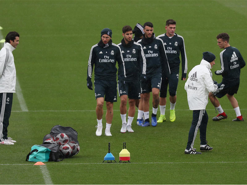 جانب من تدريبات ريال مدريد