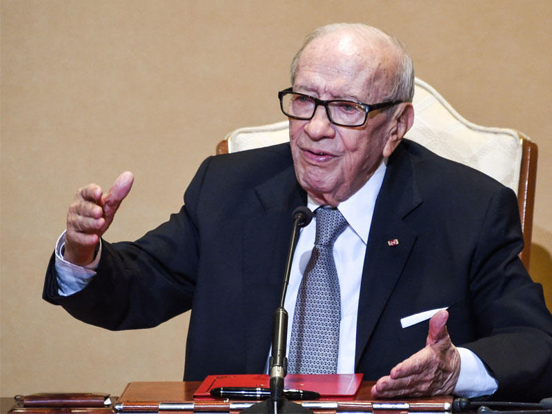  رئيس الجمهورية التونسية باجي قايد السبسي