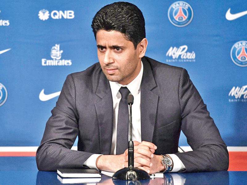 ناصر الخليفي رئيس نادي باريس سان جرمان الفرنسي