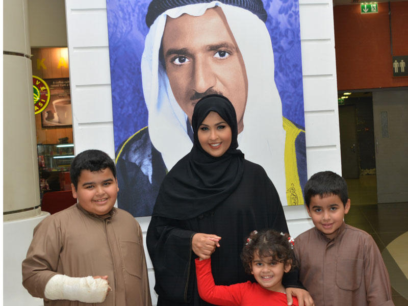 إيمان الشمري في المعرض 