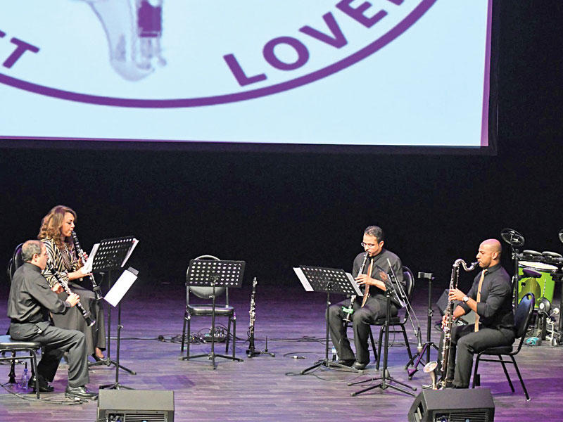 جانب من الأمسية الموسيقية لمجموعة «Clarinet lovers»