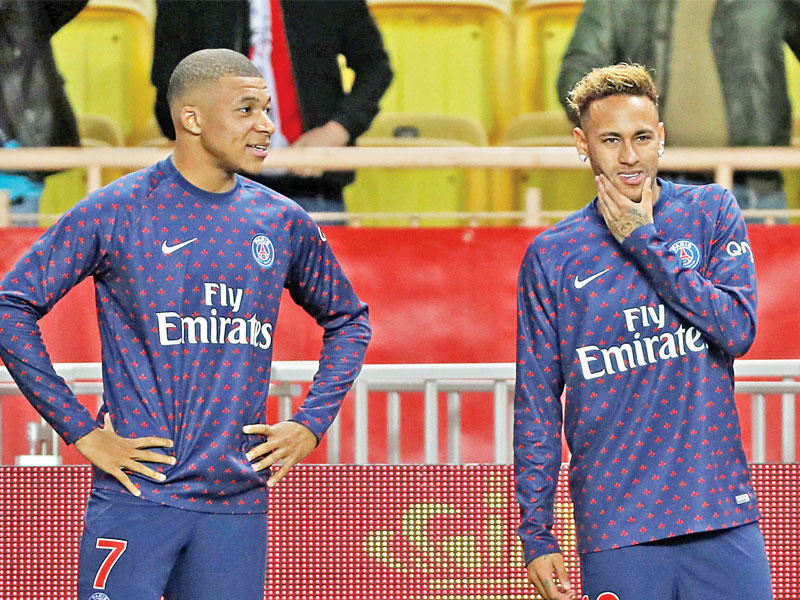 نيمار ومبابي نجما باريس سان جرمانn