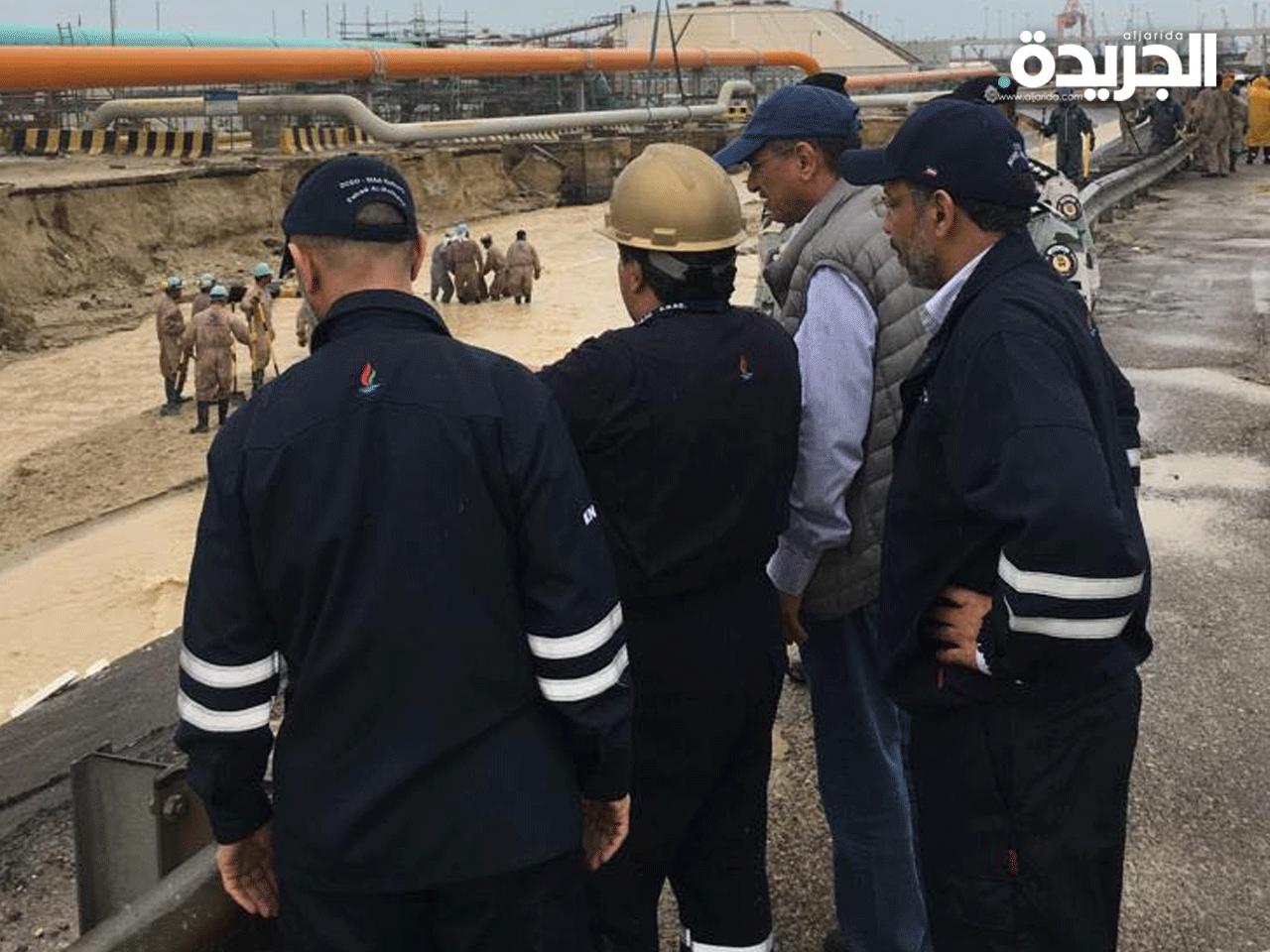 الرشيدي يتفقد نظام تصريف المياه في مشروع الوقود البيئي للتأكد من مدى فاعليته