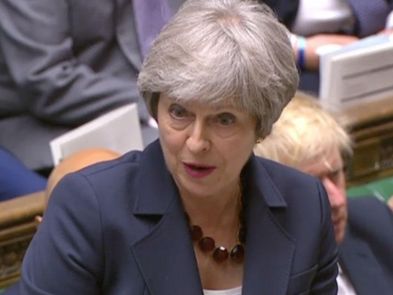 رئيسة الوزراء البريطانية تيريزا ماي