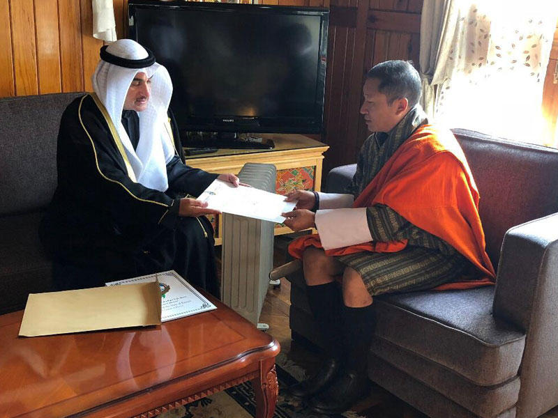 الحسن خلال لقائه وزير خارجية بوتان 