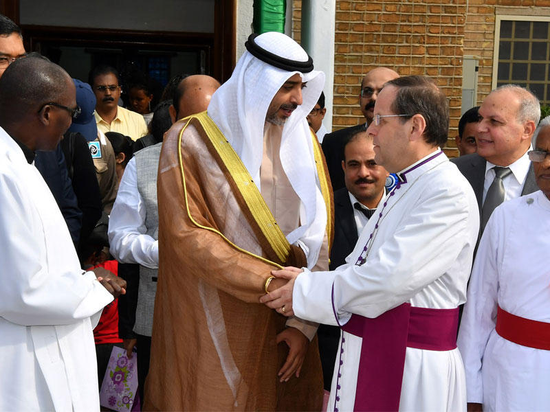  العبدالله مشاركاً في حفل ذكرى افتتاح كنيسة القديس بول 