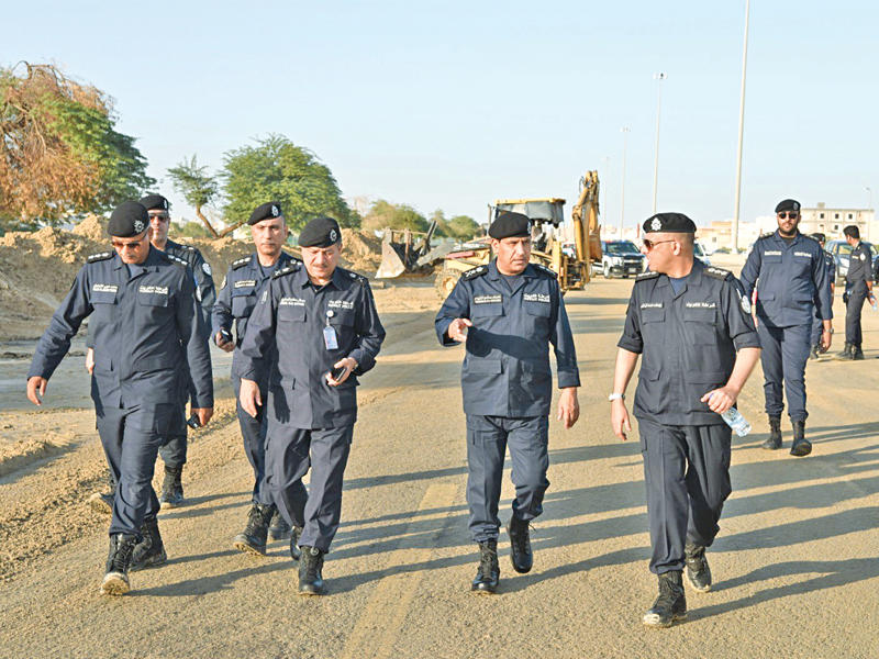 النهام خلال الجولة التفقدية للمناطق المتأثرة من الأمطار 