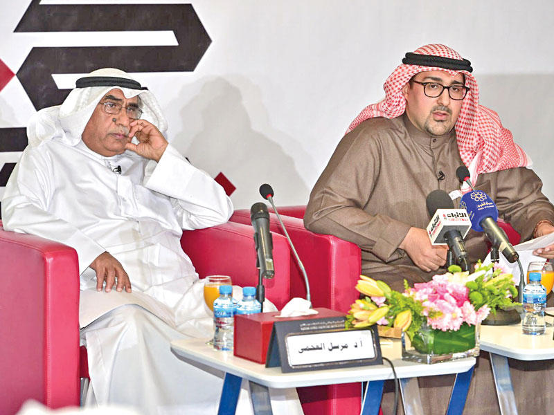 الشايجي والعجمي أثناء الأمسية 