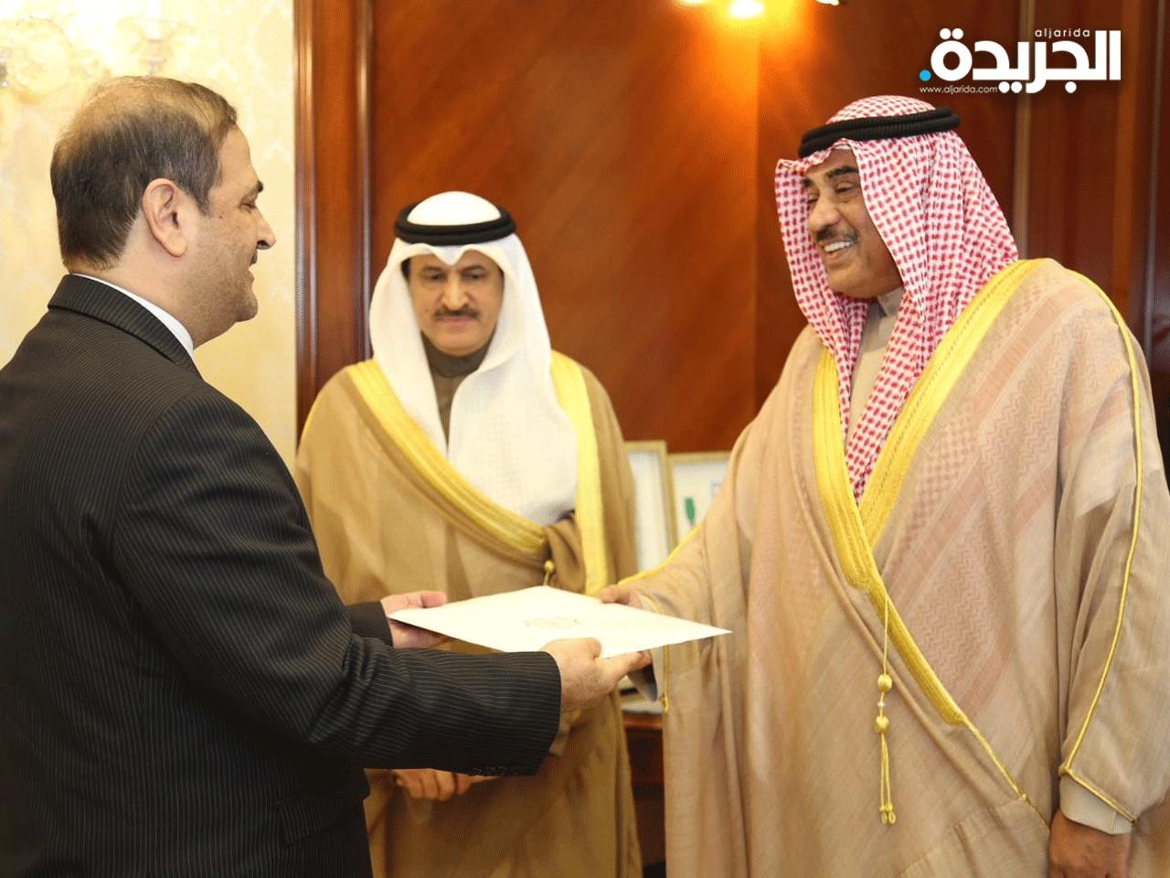 جانب من مراسم إعتماد أوراق السفير الإيراني الجديد