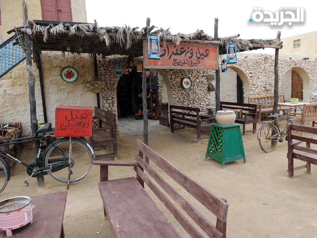  جانب من مدينة الكويت القديمة في قرية (صباح الاحمد) التراثية الكويتية بعد التجديد 