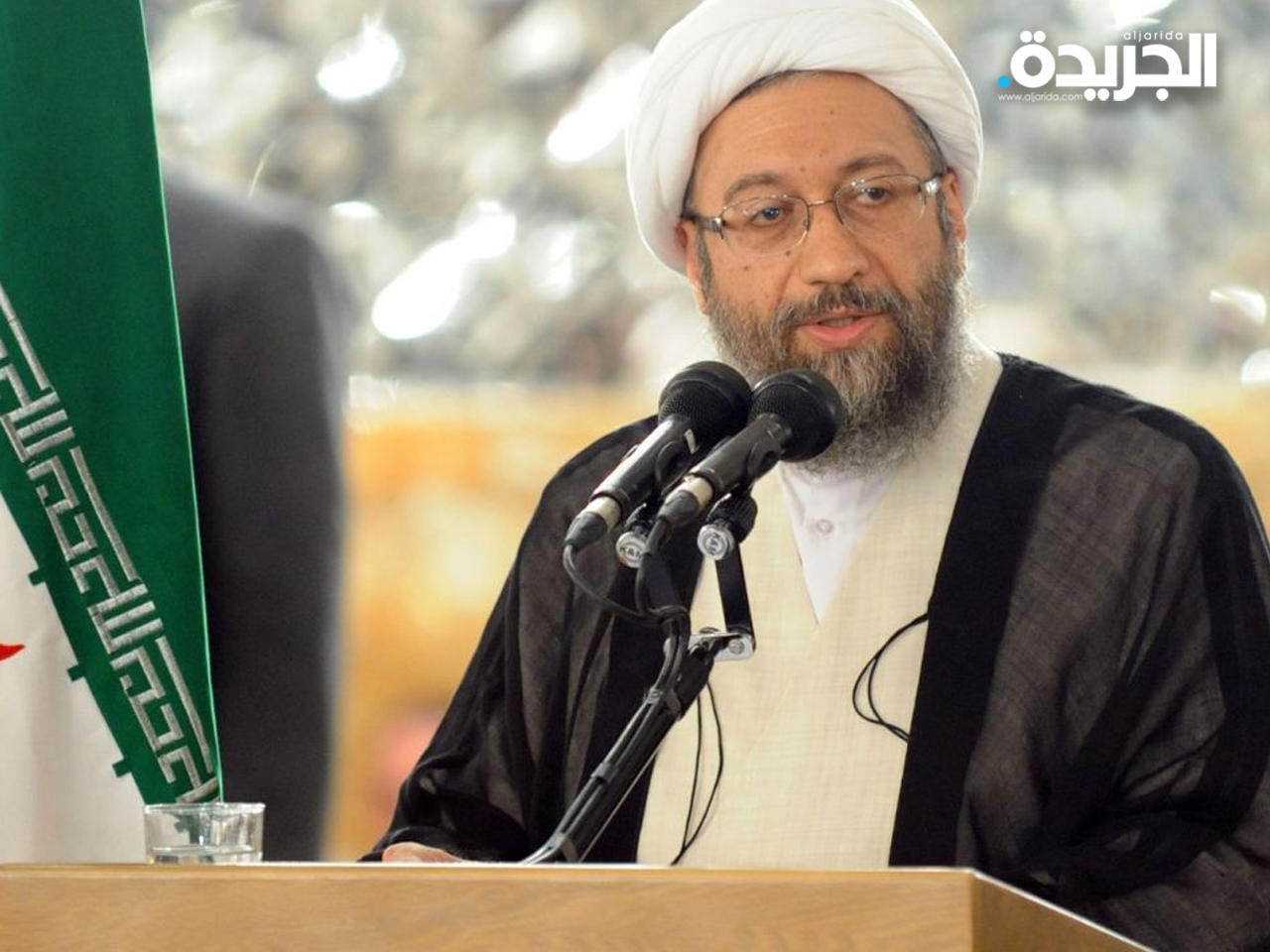 آية الله صادق لاريجاني رئيس السلطة القضائية في ايران