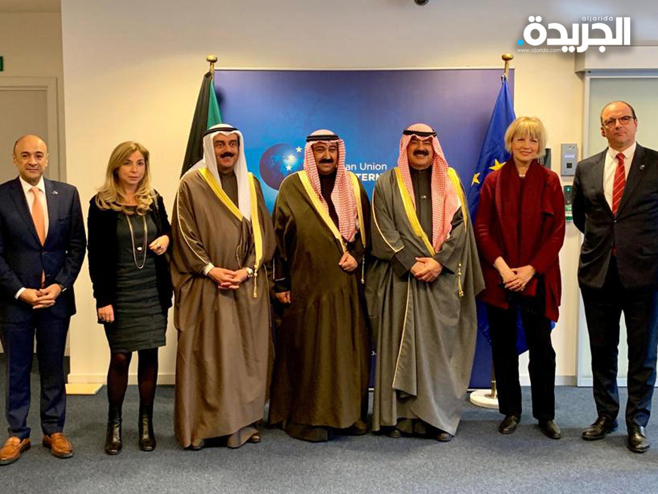 نائب وزير الخارجية خالد الجار الله خلال اجتماع الحوار الاستراتيجي الأول الكويتي - الأوروبي