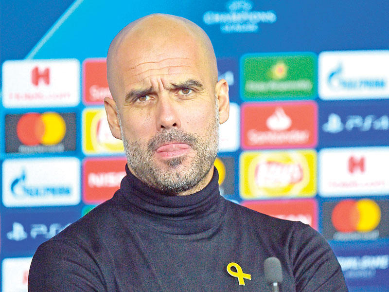 مدرب مانشستر سيتي بيب غوارديولا