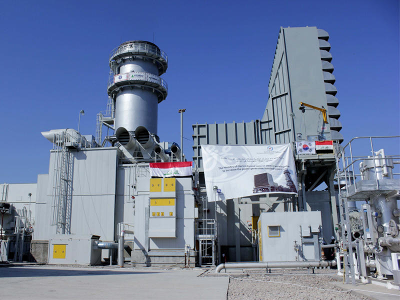 احدى محطات توليد الكهرباء العراقية