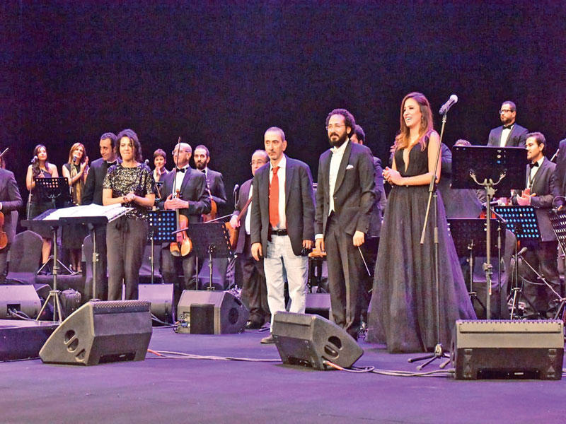 زياد الرحباني مع فرقته