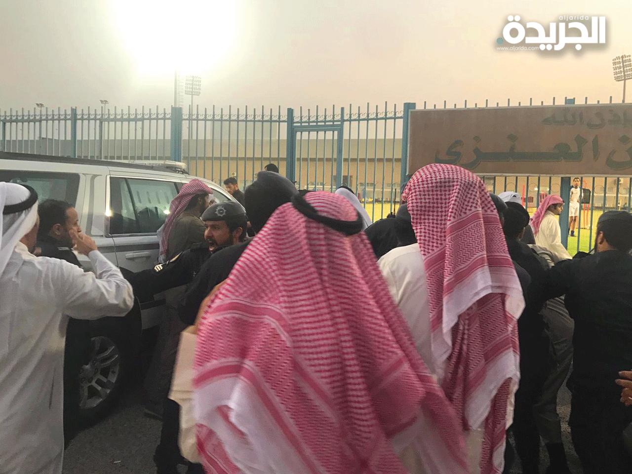 تشابك بالأيدي بين رجال الأمن وبعض أعضاء نادي الجهراء