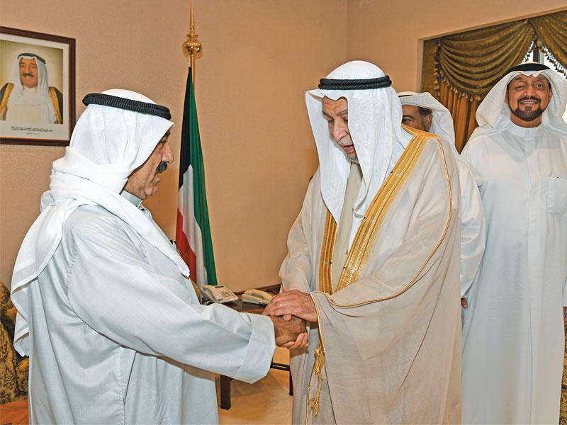 النائب الأول مستقبلاً وفد «الإصلاح»