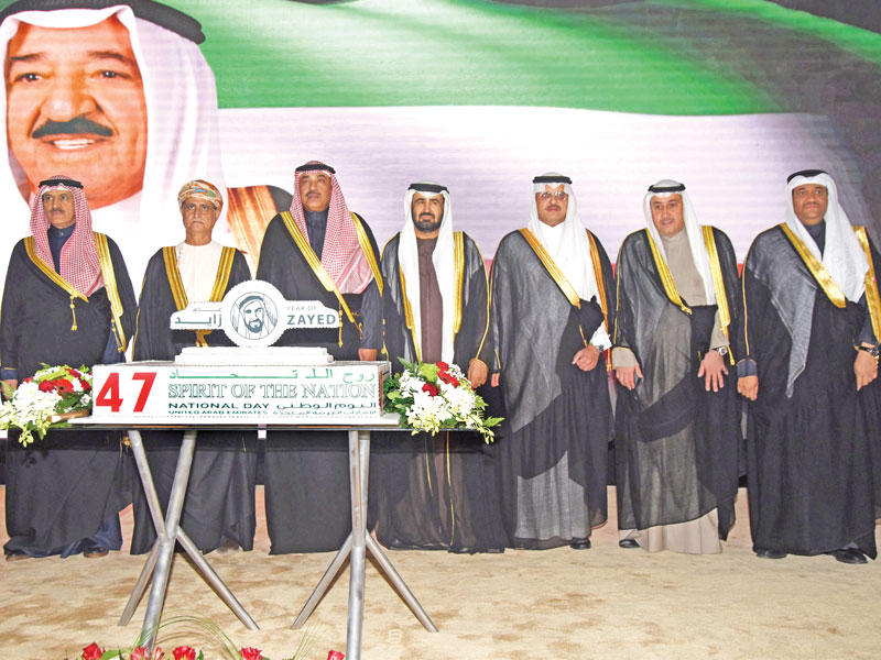 صباح الخالد وعدد من سفراء «الخليجي» خلال احتفال سفارة الإماراتn