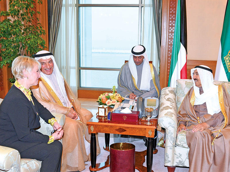 الأمير مستقبلاً وزيرة خارجية السويد أمس