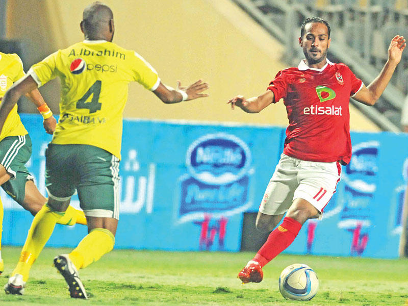 جانب من مباراة سابقة للأهلي والجونه