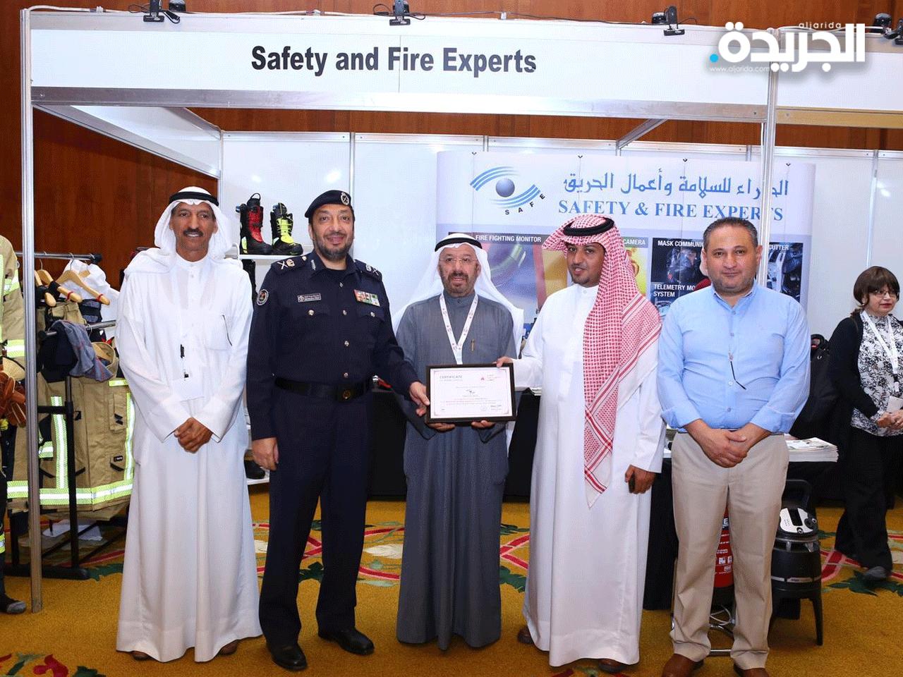 اللواء مهندس خالد التركيت على هامش افتتاح الملتقى الكويتي للسلامة 